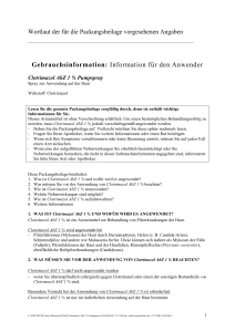 Gebrauchsinformation: Information für den Anwender