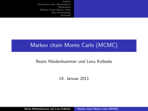 Markov chain Monte Carlo (MCMC)