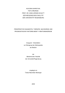 1 aus dem lehrstuhl für chirurgie prof. dr. hans jürgen schlitt der