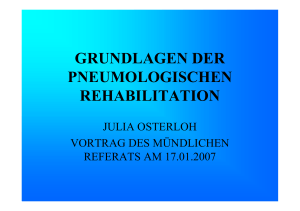 grundlagen der pneumologischen rehabilitation