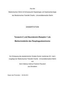 DISSERTATION Tenascin-C und Neurotensin - diss.fu