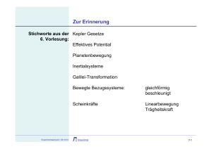 Corioliskraft und Zentrifugalkraft