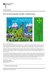 "Für den Umweltschutz" Die Alpen