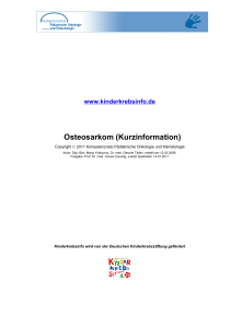 Osteosarkom (Kurzinformation)