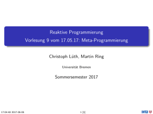 Reaktive Programmierung (SS 2017) - informatik.uni