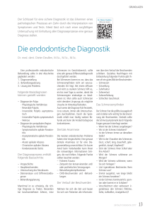 Die endodontische Diagnostik