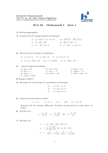 SGA 08 – Mathematik I – Serie 1