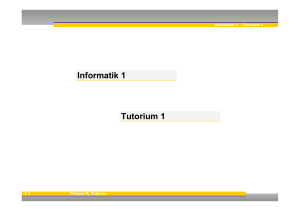 Informatik 1 Tutorium 1 - family