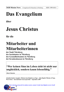 Das Evangelium Jesus Christus