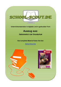 Sakramente in der Grundschule - School