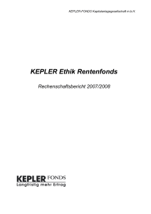 KEPLER Ethik Rentenfonds RB 2007-2008 - boerse