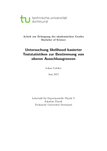 Untersuchung likelihood-basierter Teststatistiken zur Bestimmung