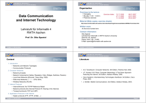 Data Communication and Internet Technology