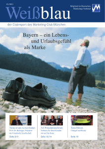 Bayern – ein Lebens- und Urlaubsgefühl als Marke
