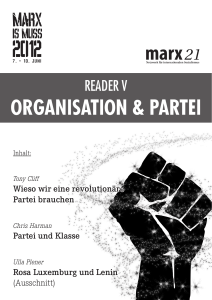 MiM 2012 Reader Marxismus und Partei