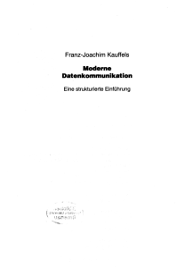 Franz-Joachim Kauffels Moderne Datenkommunikation