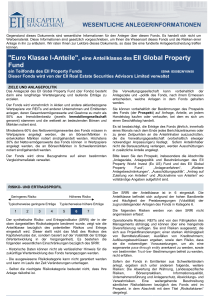 "Euro Klasse I-Anteile", Fund Global Property