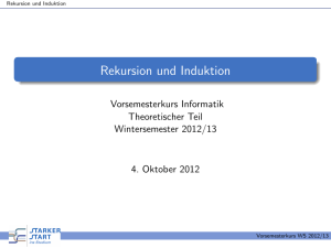 Rekursion und Induktion