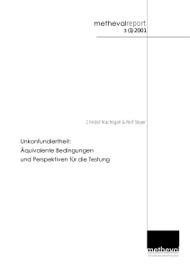 Unkonfundiertheit - metheval - Friedrich-Schiller