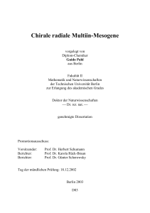 Neue radiale Multiin-Mesogene durch Kernvariation und