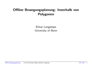 Vorlesung Elmar Langetepe WS1617