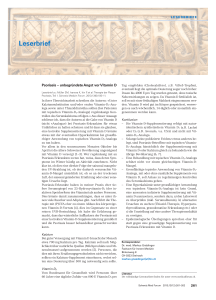 Leserbrief - Swiss Medical Forum