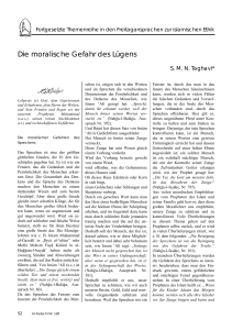 Die moralische Gefahr des Lügens - Al