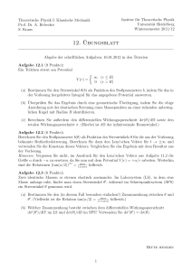 12.¨Ubungsblatt - Institut für Theoretische Physik