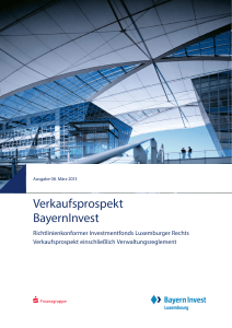 Verkaufsprospekt BayernInvest