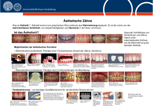 Ästhetische Zähne