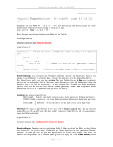 Algodat Repetitorium - Mitschrift vom 12.06.02 - Informatik