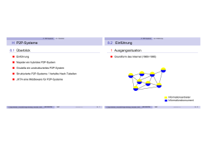 H P2P-Systeme 8.2 Einführung