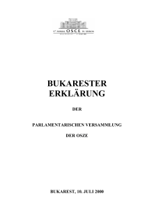 bukarester erklärung