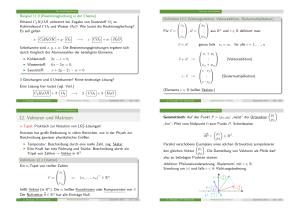 12. Vektoren und Matrizen