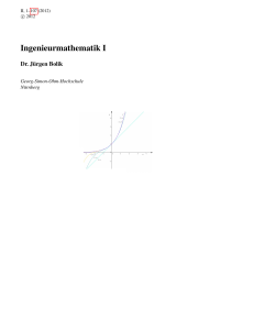 Ingenieurmathematik I