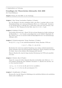 Grundlagen der Theoretischen Informatik, SoSe 2008