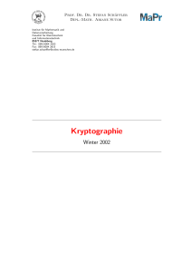 Kryptographie