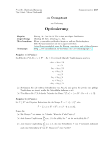 Optimierung - Mathematik, TU Dortmund
