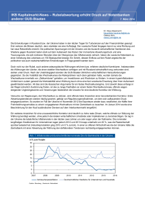 IKB Kapitalmarkt-News – Rubelabwertung erhöht Druck auf