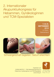 2. Internationaler Akupunkturkongress f&uuml;r - Zhong