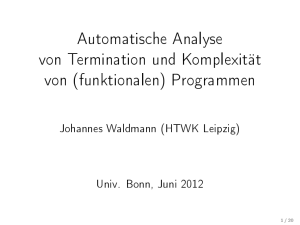 Programmen - IMN/HTWK