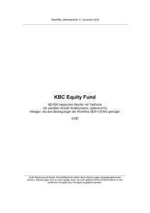 KBC Equity Fund - FondsUniversum