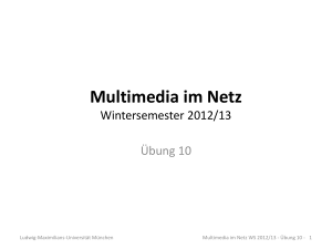 Multimedia im Netz - LMU München