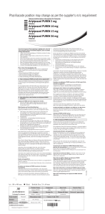 Pharmacode position may change as per the