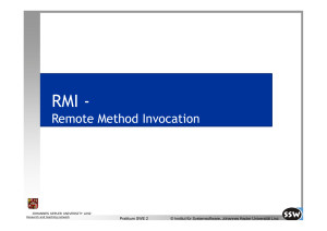 Remote Method Invocation