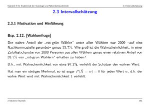 2.3 Intervallschätzung