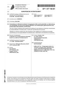 Verwendung von Riluzole kombiniert mit geeigneten Hilfs