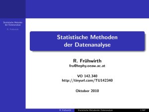 Statistische Methoden der Datenanalyse
