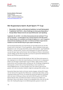 Ski-Superstars beim Audi Sport TT Cup