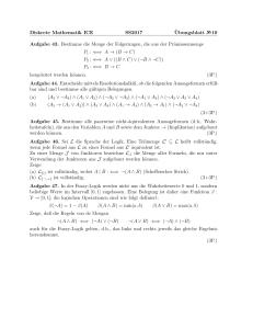 Diskrete Mathematik ICE SS2017 ¨Ubungsblatt №10 Aufgabe 43